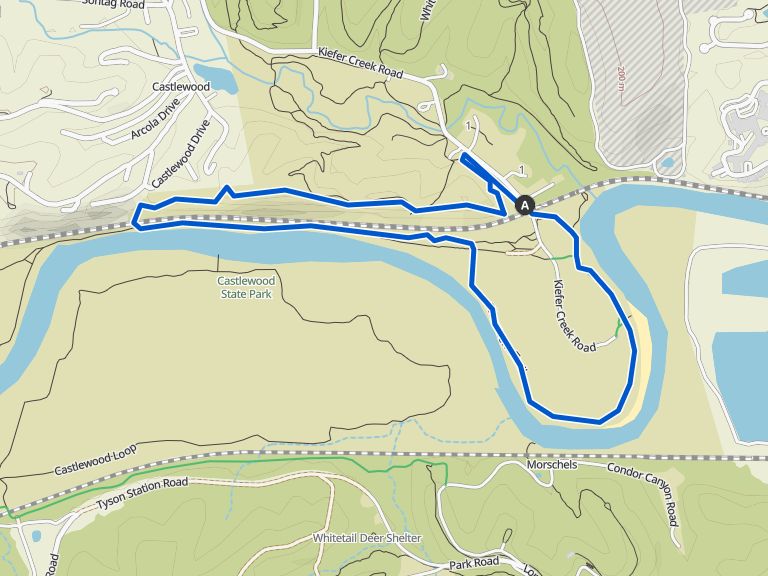 Riverscene Trail loop — Castlewood State Park Wanderung Komoot